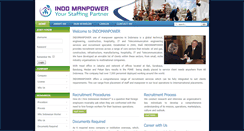 Desktop Screenshot of indomanpower.com