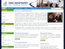 Tablet Screenshot of indomanpower.com